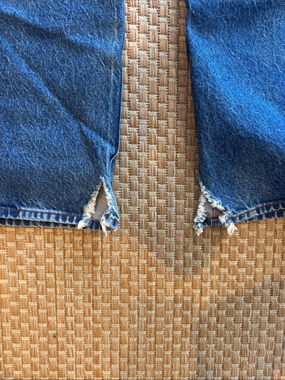 Straight-Leg Women's Jeans in Dark Blue Denim - Picture 4 of 6